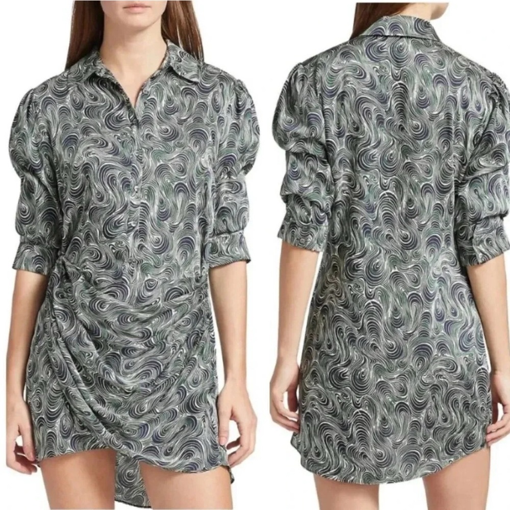 NWT Cinq à Sept Janine Ruched Mini Dress 2